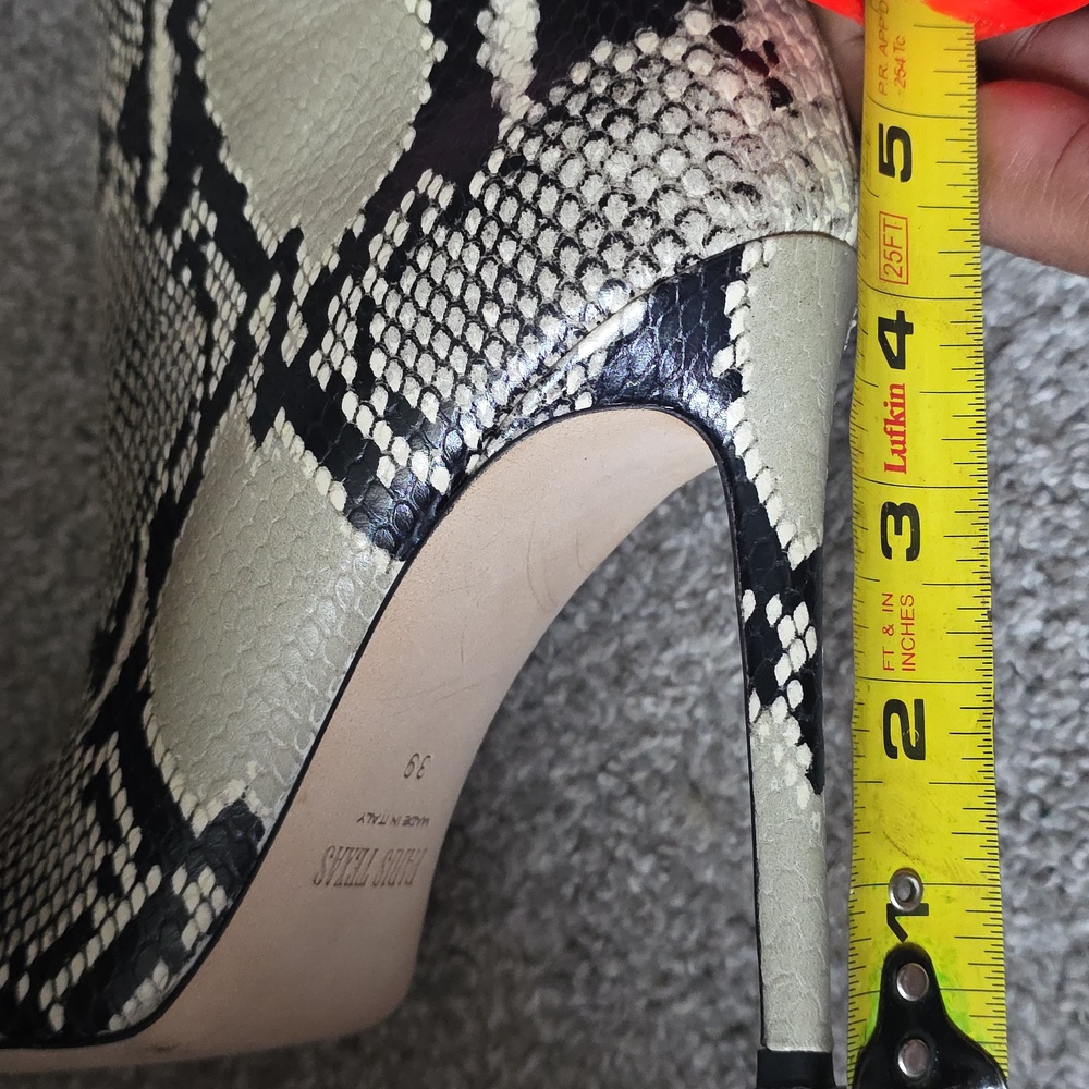 Paris Texas beige snakeskin stiletto otk boots - Picture 12 of 12